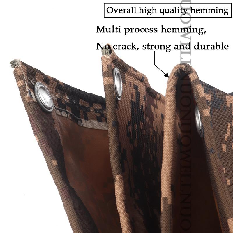 450GSM Oxford Camouflage Tarpaulin Rainproof Cloth Outdoor PVC Camping Tent Sail Heavy Duty Truck Shelter Cover Boat Tarps
