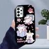 Cute Little Bears Liquid Silicone Phone Case for Samsung Galaxy S24 S23 S20 FE Plus Ultra Note 20 10 A51 A52 A54 A73 Shockproof Soft Cover Casing