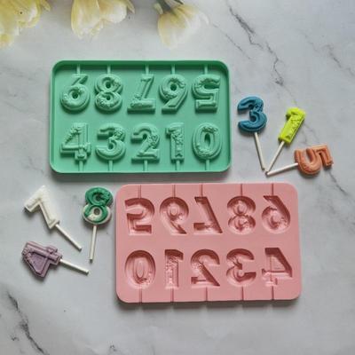 3D Силиконовая Форма Цифры 0-9 DIY Ручной Инструмент для Украшения Конфет, Шоколада, Капкейков Для Праздника Выпускного