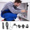 7Pcs/Set Pipeline Dredger Easy To Install Disassemble Drain Unclogger Set Drain Pipe
