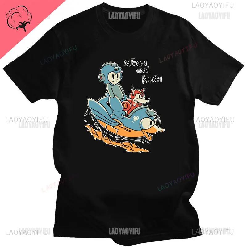 Мужская футболка с принтом видеоигры Mega Man, официальная футболка Megaman X Player Select из хлопка, модная футболка с коротким рукавом, новая мужская подарочная футболка