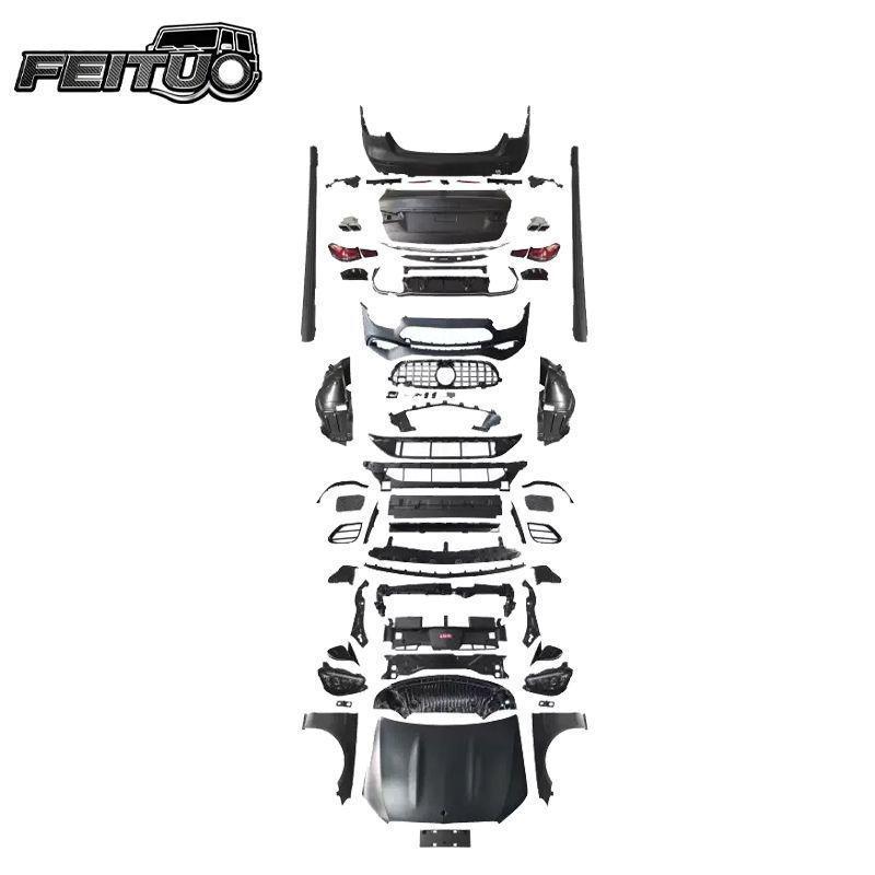 Mercedes-Benz E-Class W212 to W213 AMG Style Body Kit: Hood & Bumper