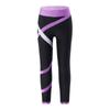 Kids Girls Sportswear Colorblock Leggings Stretchy  Pants for Skating Gymnastic Yoga Workout Fitness