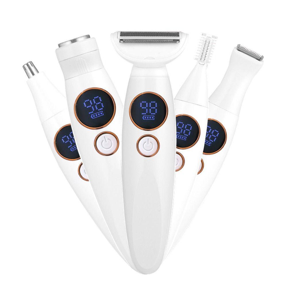 Портативная женская бритва 5 в 1 Триммер для тела Инструмент для стрижки волос Личная гигиена