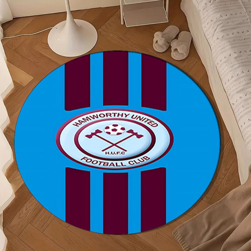 Ham-worthy United Football Club Round mat Home Decor, Chair rug For livingroom,Bedroom, doormat home decor Birthday Gift Christmas Gifts
