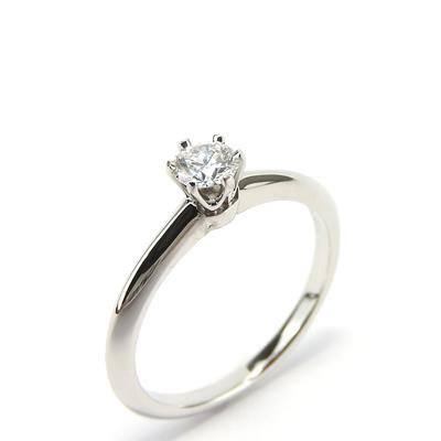 Б/У TIFFANY&Co. Кольцо EU#50 Pt950Платина/бриллиант 3.2г Платина Платина