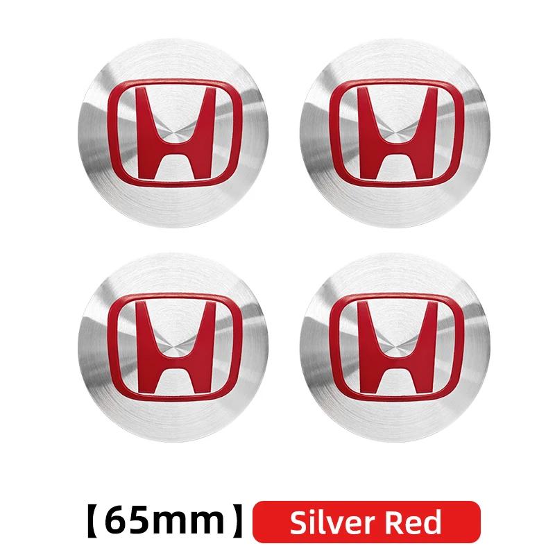 56mm 60mm 65mm Car Wheel Center Hub Cap Rim Cover Stickers For Honda Civic Fit Jazz Accord CRV City Odyssey Passport Pilot Vezel
