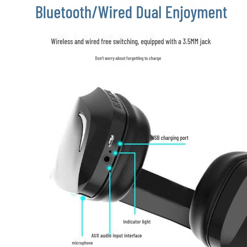 Беспроводная Bluetooth 5.0 гарнитура CROSSNEW с микрофоном - Стерео с низкой задержкой для музыки и игр