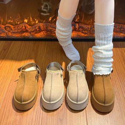 Плюшевые женские пушистые тапочки на толстой подошве, новые зимние тапочки из хлопка для головы, теплые зимние хлопковые сапоги