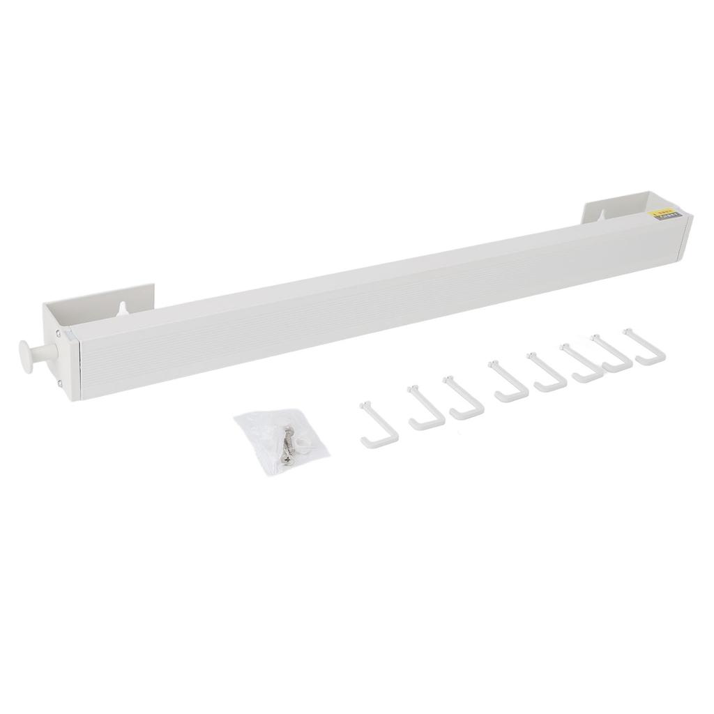 Выдвижная сушилка для белья с 8 крючками, многофункциональная настенная 60 см телескопическая сушилка для балкона, для помещения