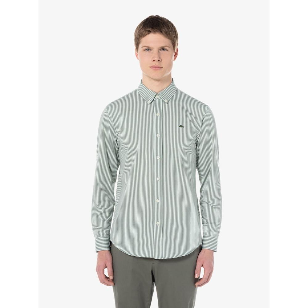 Lacoste Мужская рубашка в полоску из джерси Ch342e 54g 132 q2nCh342e 54g132