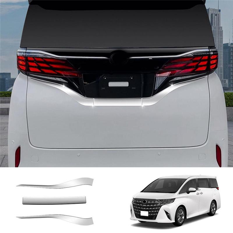 Для Toyota Alphard Vellfire 40 Серии 2024 Автомобиль Задняя Накладка на рамку номерного знака Декоративная отделка Аксессуары