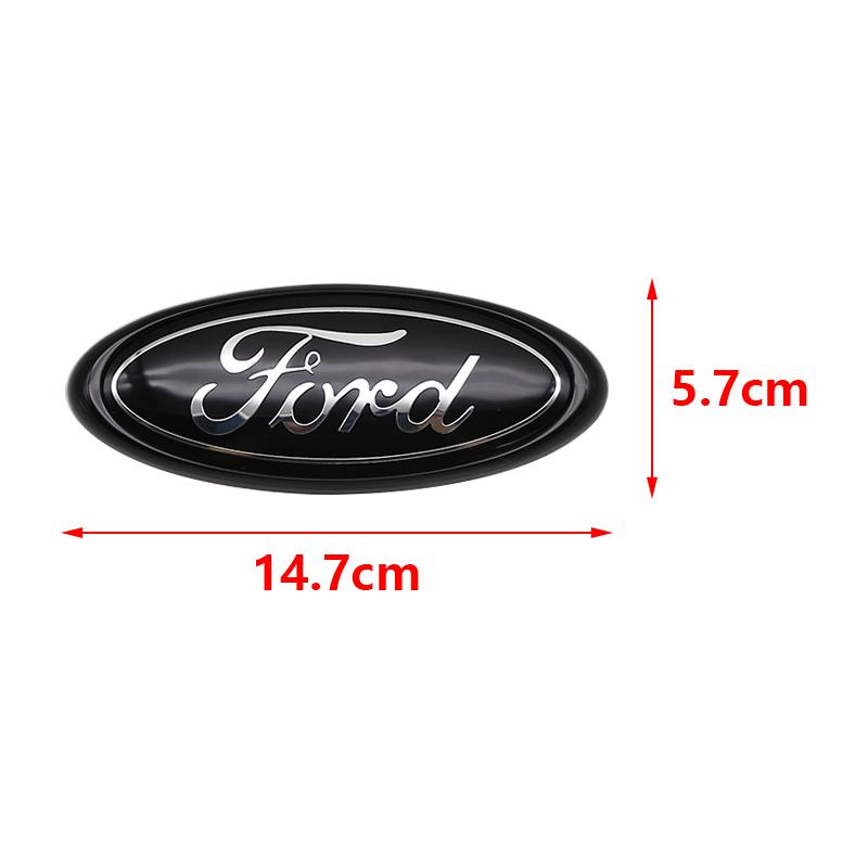 ABS Ford 146mm Car Front Hood Badge 4 Fixed Badge Shape For Ford Fiesta Ranger Mondeo Fusion Escape Kuga Mustang Accessories