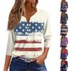 Womens Tops Print Vintage Fashion Casual Loose With V Neck Plus Size Shirts