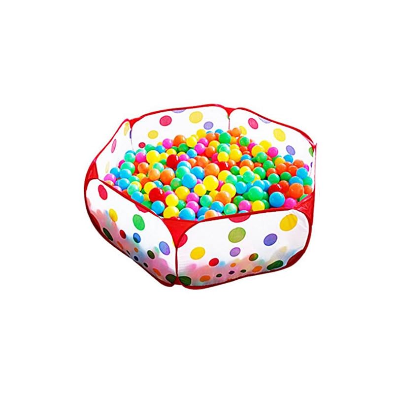 Манеж HappyHome складной, легкое хранение, детский бассейн с шариками, ворота, поставляется с сумкой для хранения (120см)