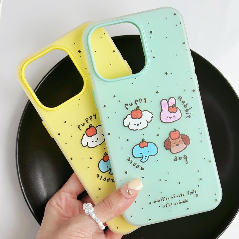 Zhitai Желейный Твердый Чехол с Мультяшным Рисунком для iPhone 11/12/14/15 Pro/16 Pro Max