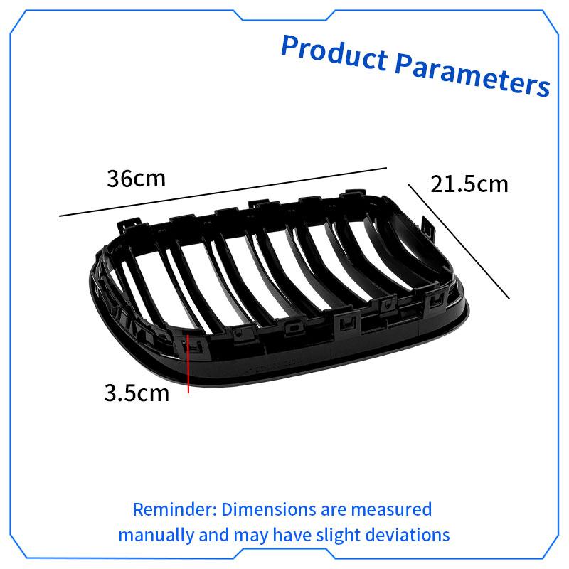 High quality Glossy Black Front Hood Kidney Grille Grill ABS Dual Line Compatible For BMW X3 F25 2011 2012 2013
