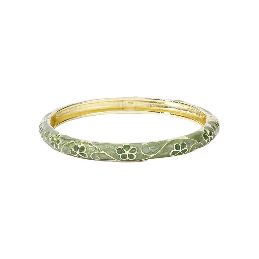 Colorful Flower Bangle Traditional Women's Hand Bracelet Vintage Vintage Cloisonne Bangle Girls