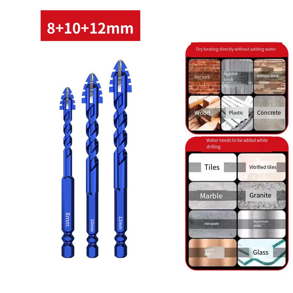 Прибл. 6 8 10 мм 8 10 12 мм Сверление Стекло Плитка Эффективное Пробивание Хорошие Режущие Края Для Различных Материалов