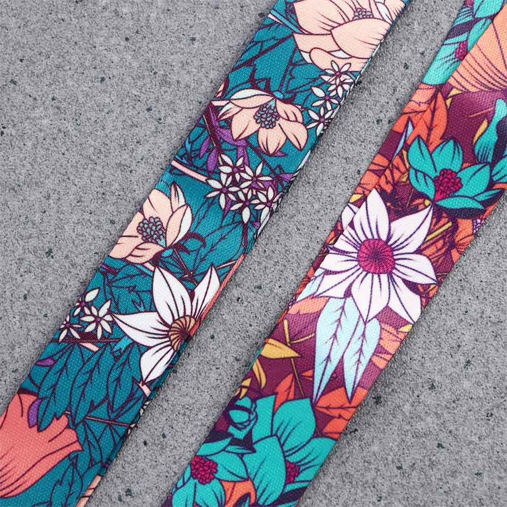 Holder Badge Strap Name Tag Holder Flower Lanyard Badge Holder ID Card Pass Hang Rope Keys Keychain