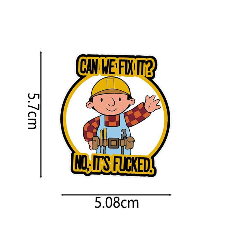 Смешные наклейки с буквами «Можем ли мы это исправить», наклейки на окна автомобиля, водонепроницаемая защита от солнца, смешная наклейка для автомобиля, скейтборда, ноутбука