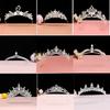 Children's Crown Hair Accessories  Cute Princesses Girls  Water Diamond King Crown Hair Bands Birthday Gifts for Girls Baby Headbands and Headwear