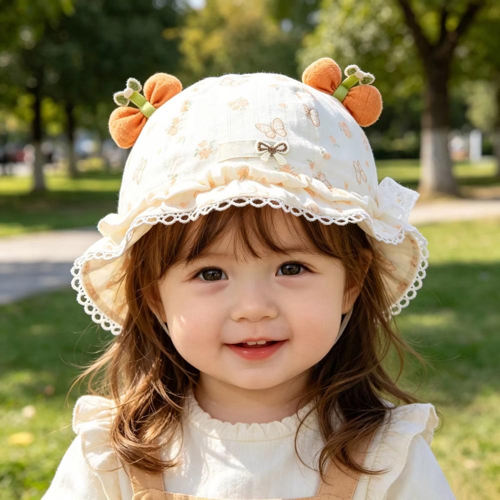 Sun Protective Sun Hat Thin Bucket Hat Princess Style Baby Cap Girl