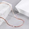 Trendy Geometric Chain Necklace For Women Stylish Versatile Gold Silver Rose Gold Fashionable Accessories