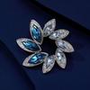 Изысканная брошь-цветок, Высококлассная женская персонализированная и модная хрустальная брошь, Новое чувство дизайна, Нишевая брошь