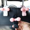 2 шт. Пластиковые крючки для автомобильных сидений, многофункциональные крючки для автомобильных сидений, симпатичный розовый бант, автомобильный крючок