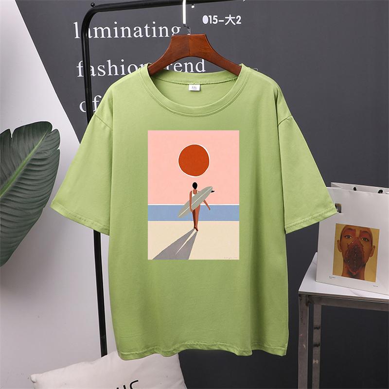 Футболка с коротким рукавом и круглым вырезом с принтом, женские винтажные пуловеры с графическим рисунком, футболки, женская одежда для отдыха