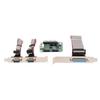 Карта расширения Mini PCIe Serial Parallel 6 Гбит/с PCI Express на порт принтера LPT 2 порта RS 232 DP9-контактный адаптер для 4U