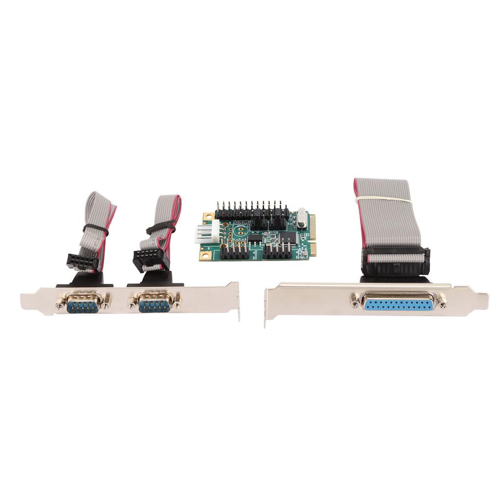 Карта расширения Mini PCIe Serial Parallel 6 Гбит/с PCI Express на порт принтера LPT 2 порта RS 232 DP9-контактный адаптер для 4U