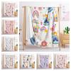 Blanket Flannel Blanket Rainbow Illustration Princess 3D Digital Printing Blanket Blanket