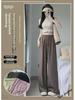 Women's Summer Pleated Zen Wide-Leg Pants - High-Waist, Lightweight, Casual, and Straight-Legged with a Yamamoto Style Draped Design.
