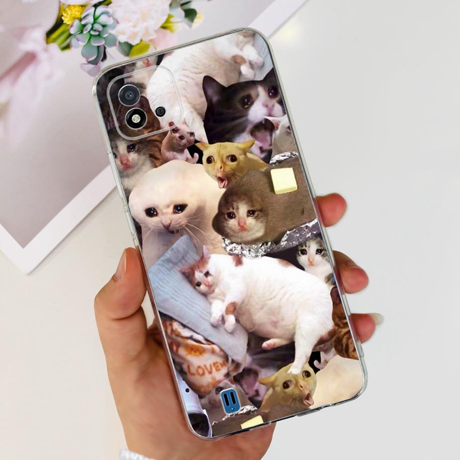 For Realme C11 2021 Case Cute Dinosaur Astronaurt Cover Soft Silicone Phone Case For Realme C11 2020 RealmeC11 2021 Fundas Coque