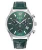 Мужские часы Urban Chronograph с кожаным ремешком и зеленым циферблатом H411CHALV