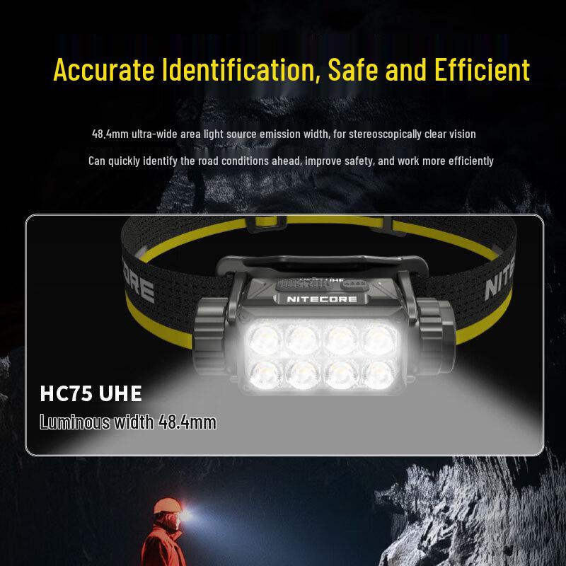 NITECORE HC75 UHE Перезаряжаемый налобный фонарь