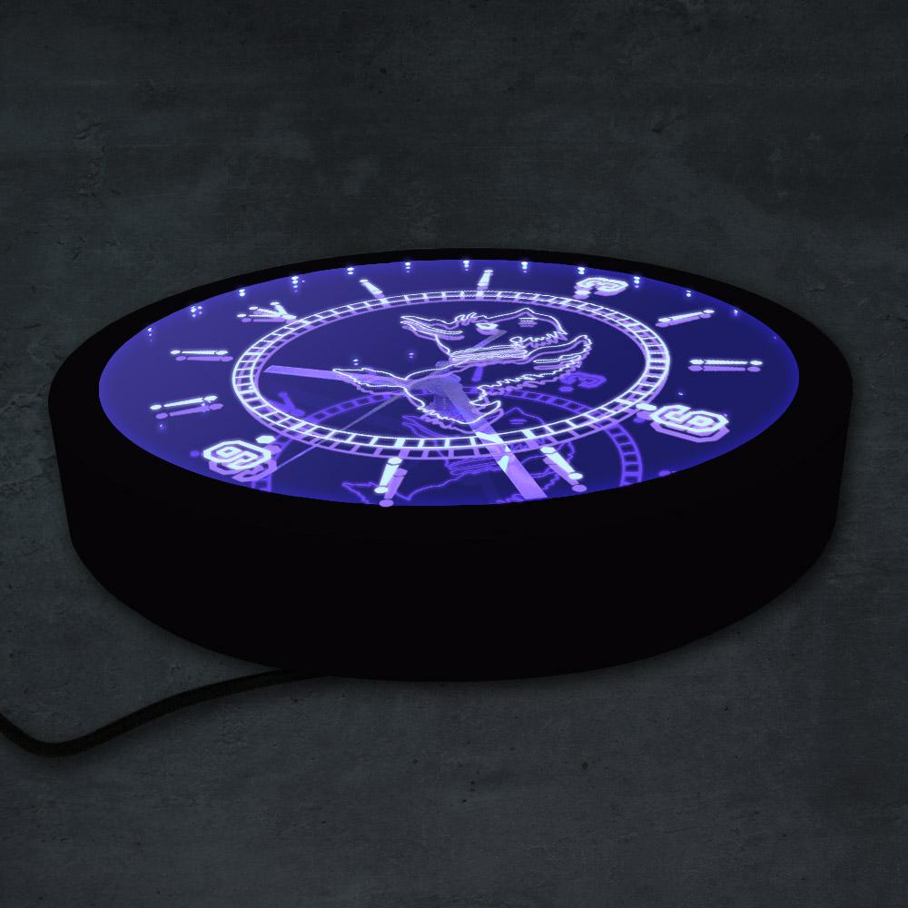 Scottie Dog LED Neon Sign Lighting Wall Clock Aberdeen Terrier Dog Breeds Gift Scottish Terrier Luminous Wall Clock Home Decor