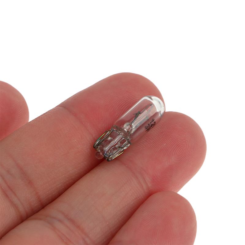 10 шт. Лампочка 12 В 3 Вт T6.5 для приборной панели автомобиля, индикаторные лампы