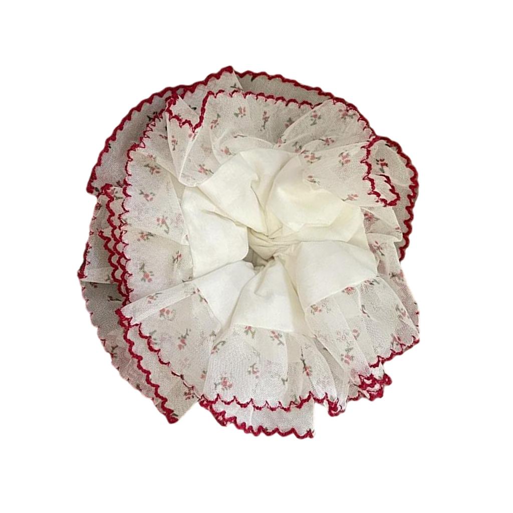Lace Hair Scrunchies Thick Oversized Hair Scrunchy Elegant Hair Rope Scrunchy Women Ponytail Holder
