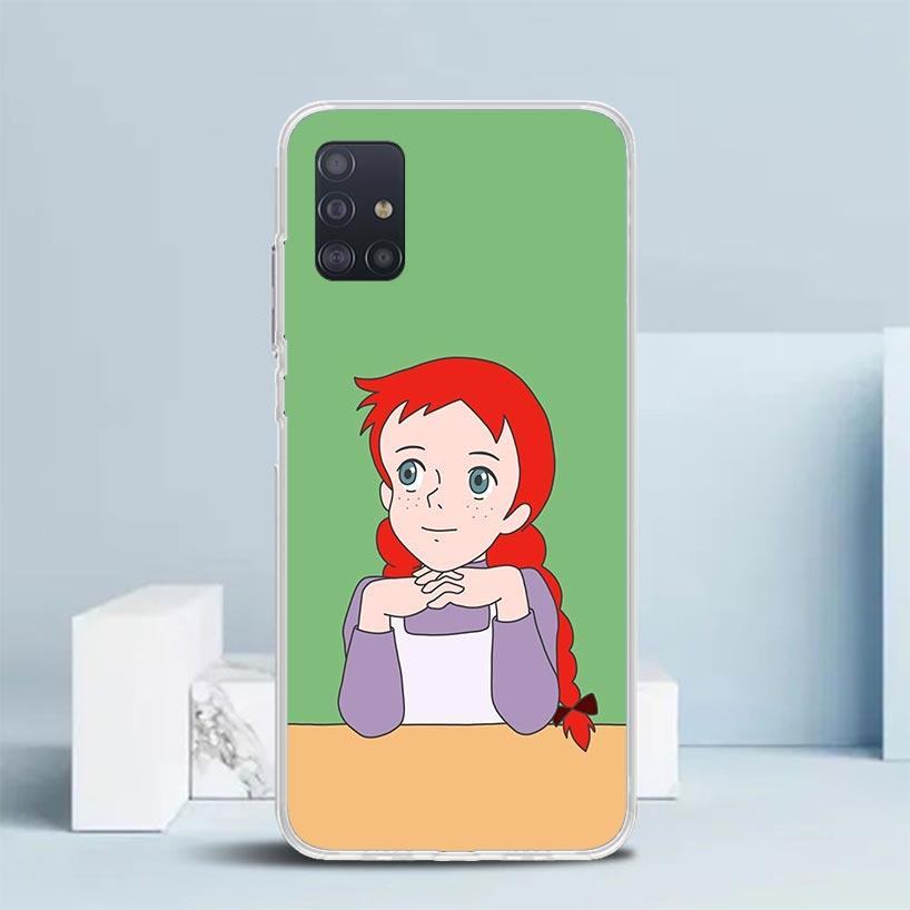 A-Энн из Зеленых Крыш Шерли Мягкий Чехол для Телефона Samsung Galaxy A12 A22 A32 A52 A72 A02S Note 20 Ultra 10 S10 Plus A51 A