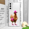 Смешной мультяшный дракончик утка курица прозрачный чехол для телефона для Oppo Reno 13 F 12 11 10 Pro Plus 8T A79 Find X3 Lite мягкие чехлы