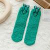 Женские термоноски, пушистые плюшевые сохраняющие тепло, милые противоскользящие средние носки-трубы для повседневного ношения