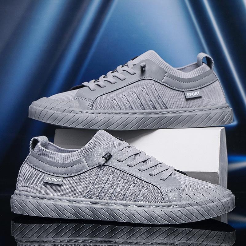 Модная летняя дышащая обувь из плетеного материала, универсальная, противоскользящая, сетчатая, повседневная обувь для мужской обуви