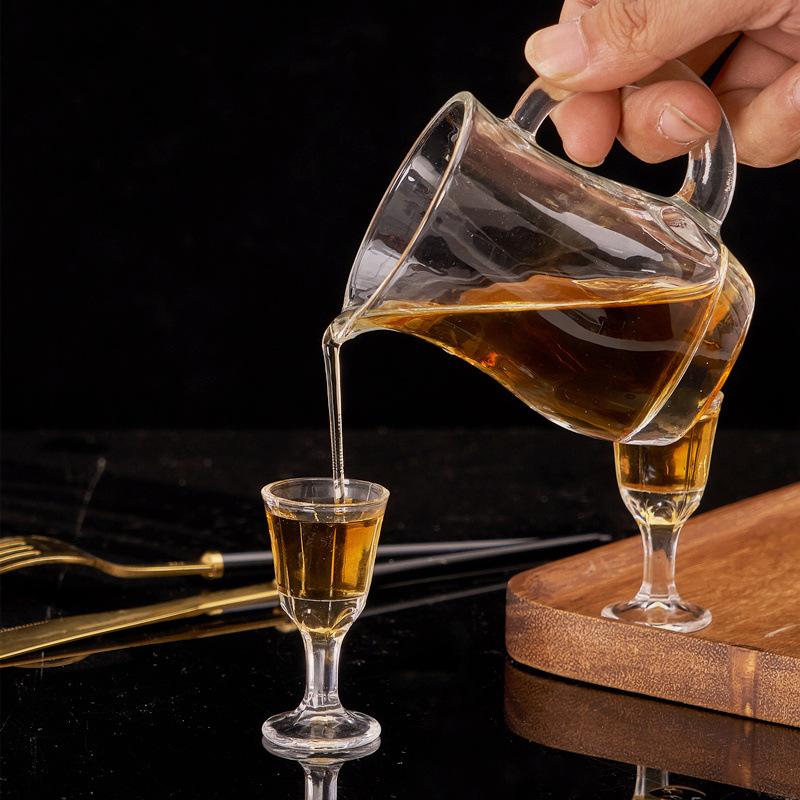 Набор из 7 бокалов для вина Маленькая рюмка Виски Прозрачная посуда Барная посуда 10 мл Стопка 100 мл Фляга Набор стаканов с подарком 2025 Новый