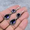 Amethyst Gemstone Handmade 925 Sterling Silver Jewelry Earring 2.56" M-340