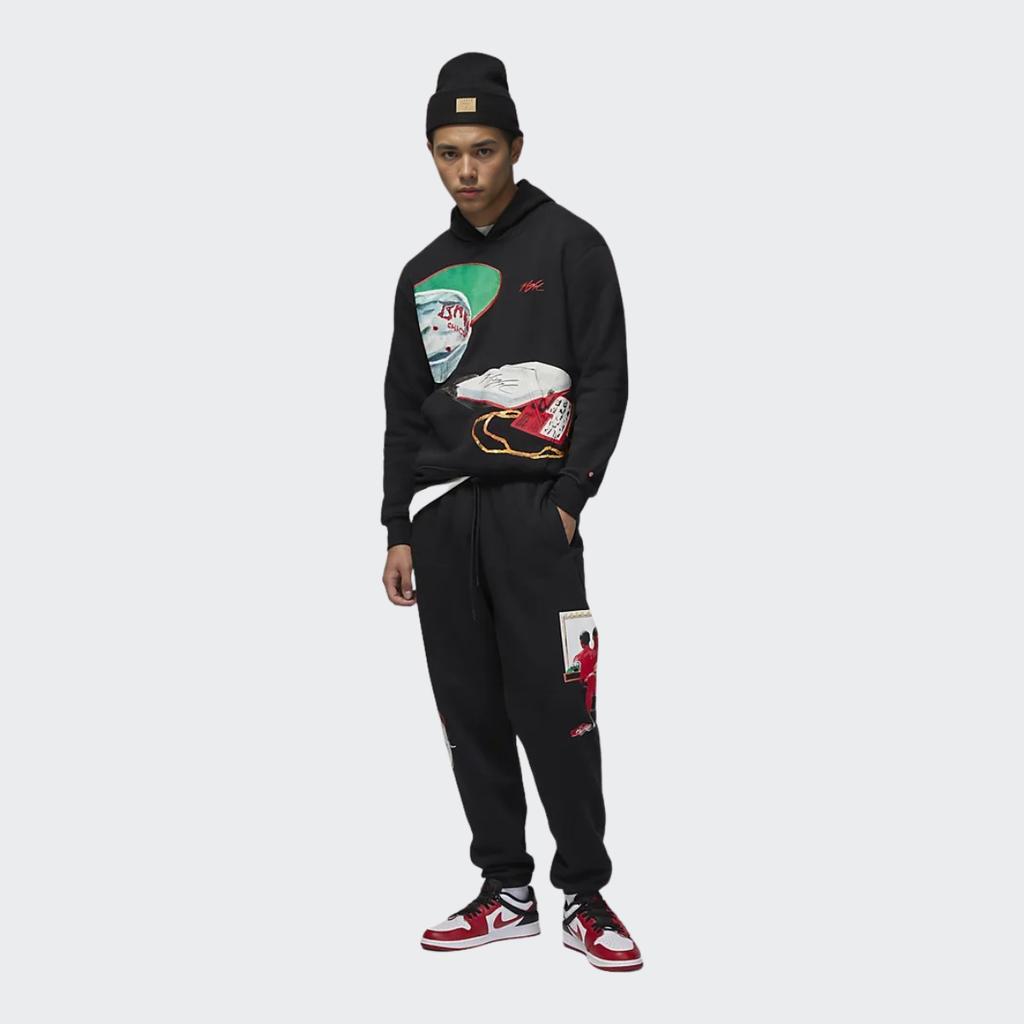 Jordan ×Jacob Rochester Artist Series Толстовка с капюшоном и принтом, мужские топы, черные DV1594-010