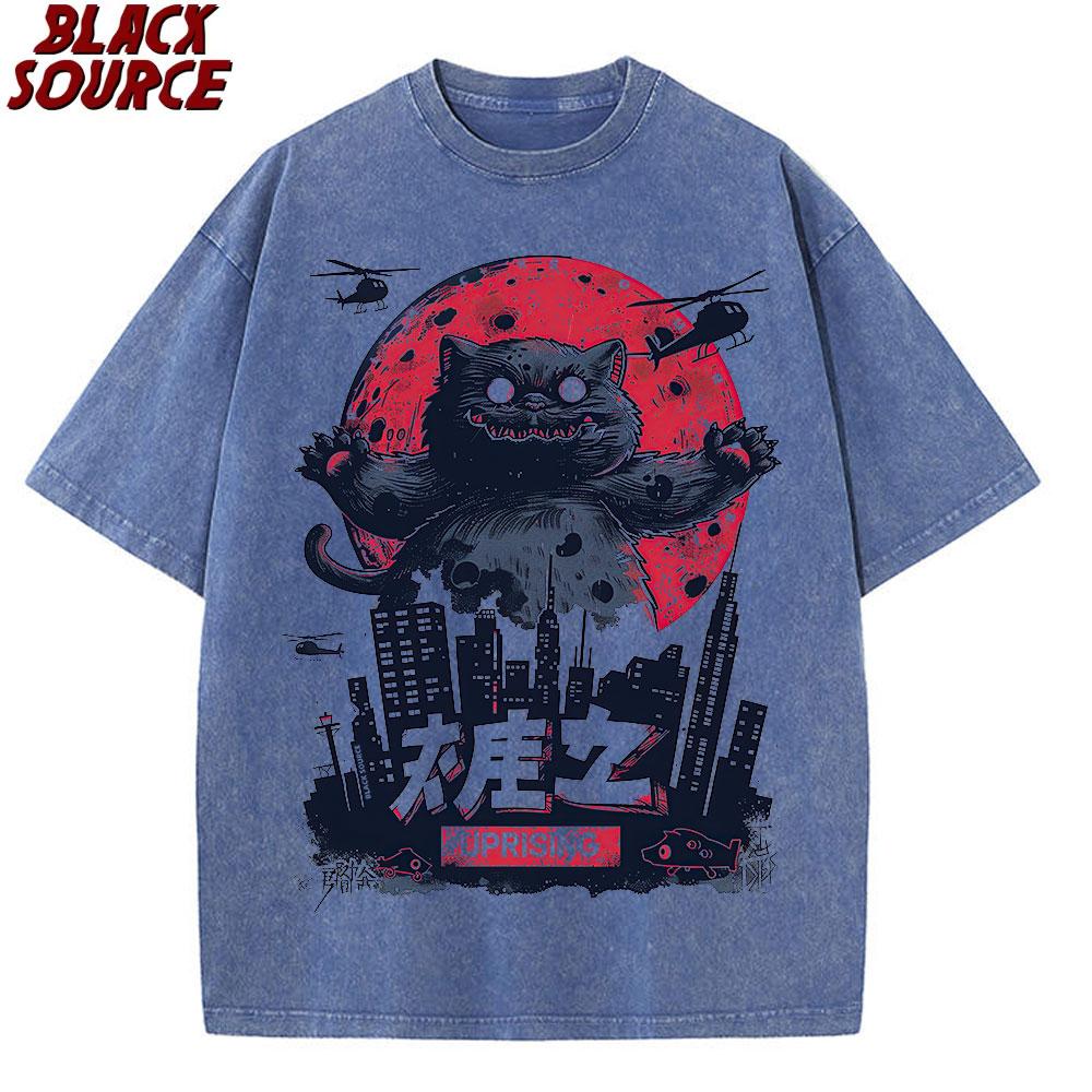 T Kawaii Cat Anime Tshirt Ramen Japanese Funny Graphic Tee Kawaii Noodle Cat Tee Shirt Women Short Sleeve Tshirt Harajuku