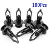 Fender Rivets Fastener Clips High Quality 100x Black